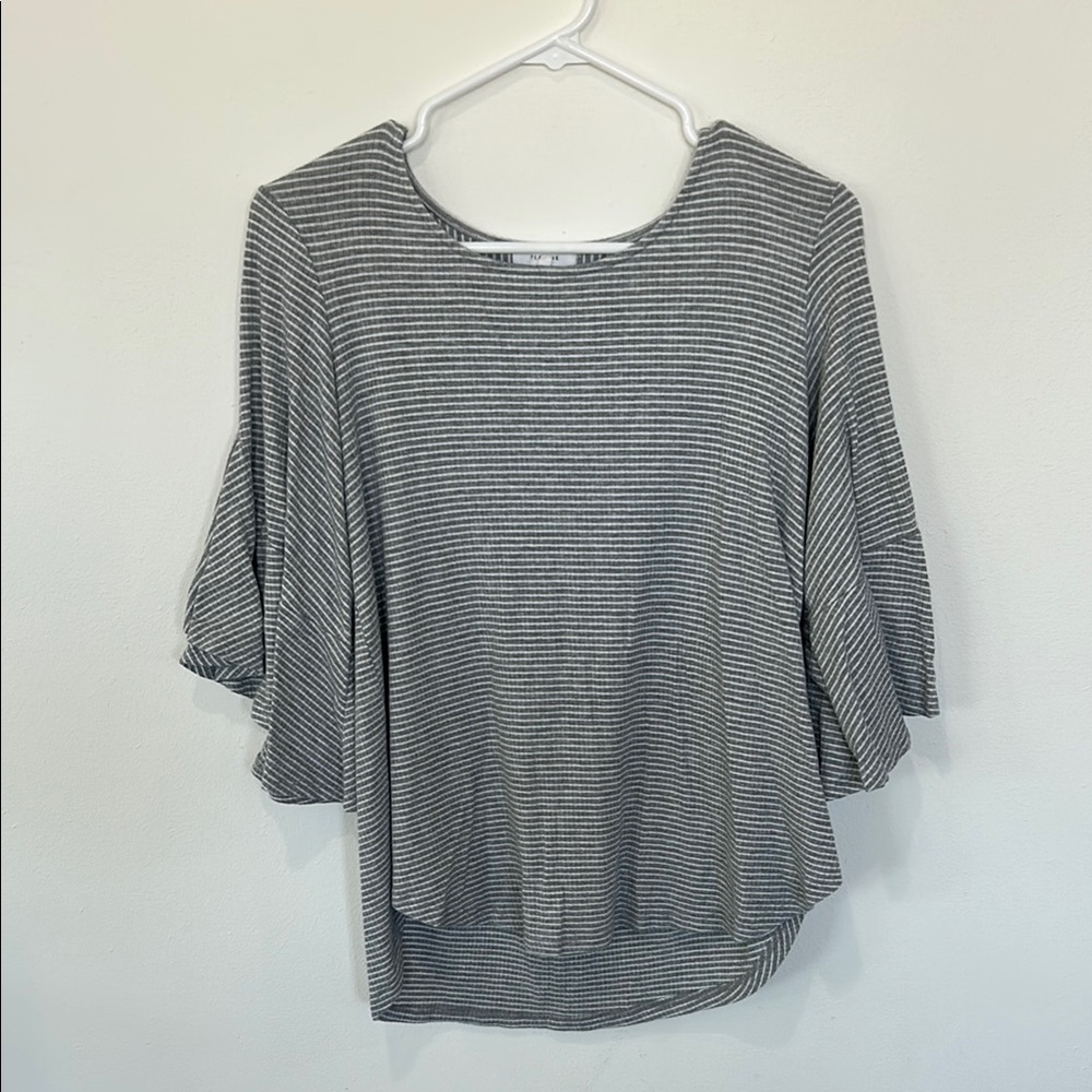 Striped Gray Women's Top